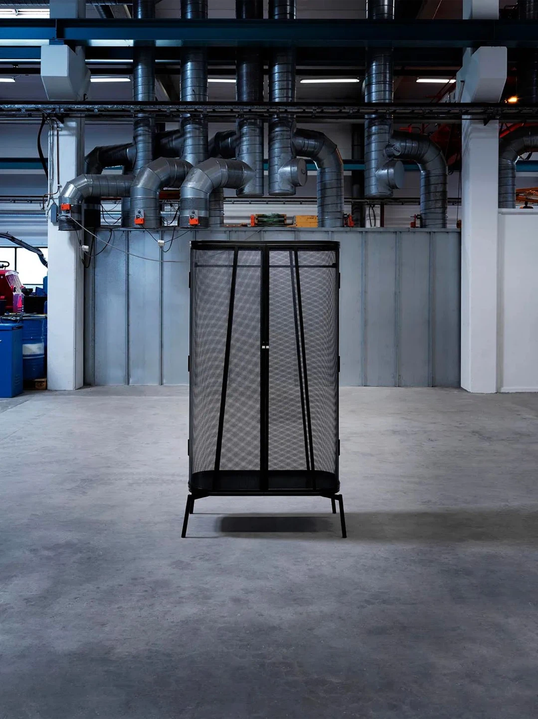 Ikea Black Mesh Wardrobe with Doors - photo 2