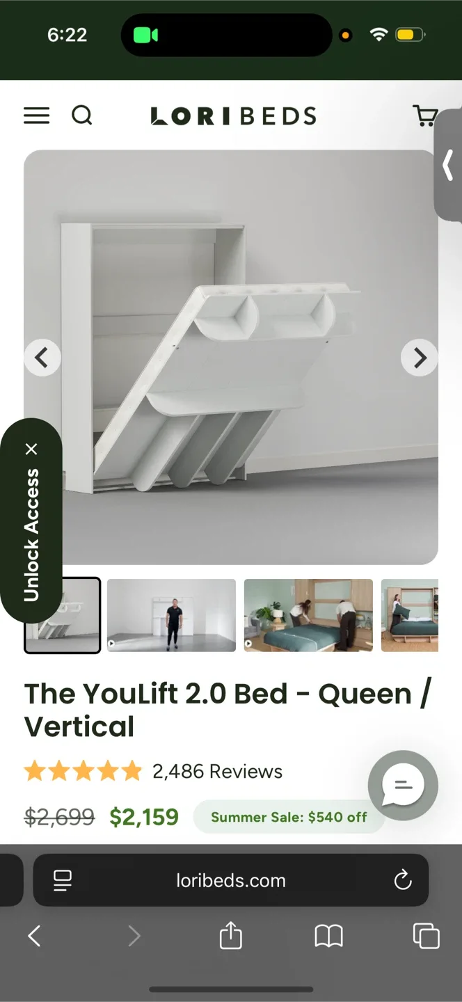 LoriBeds Murphy Bed - Queen Vertical - photo 5