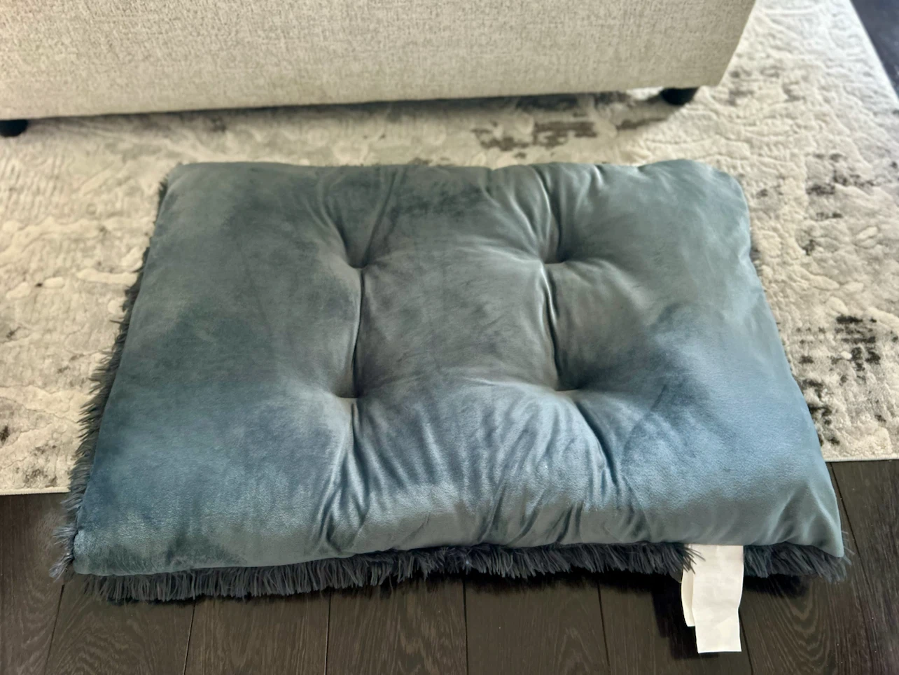 Plush Pet Bed - Dark Grey - photo 2