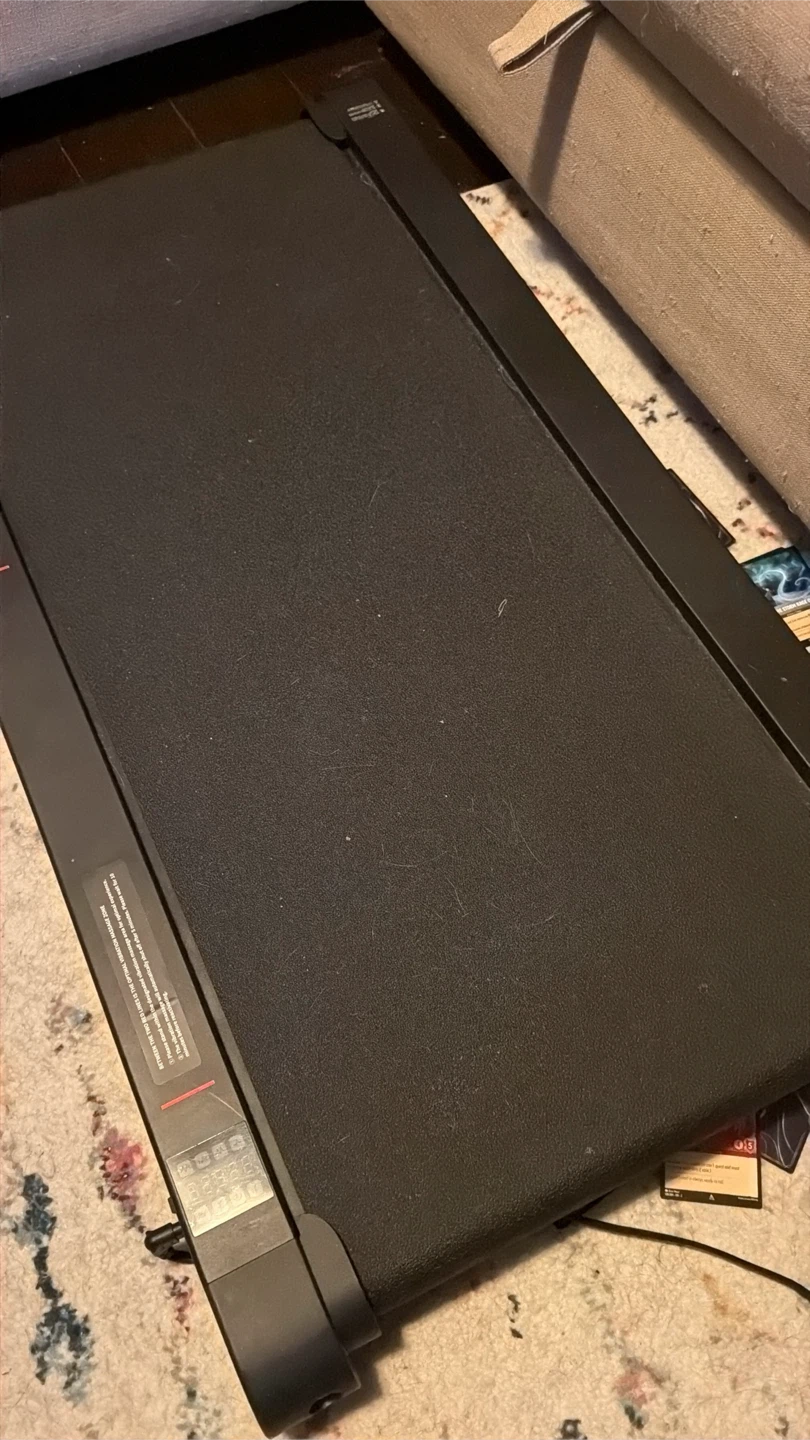 Black Under-Desk Walking Treadmill