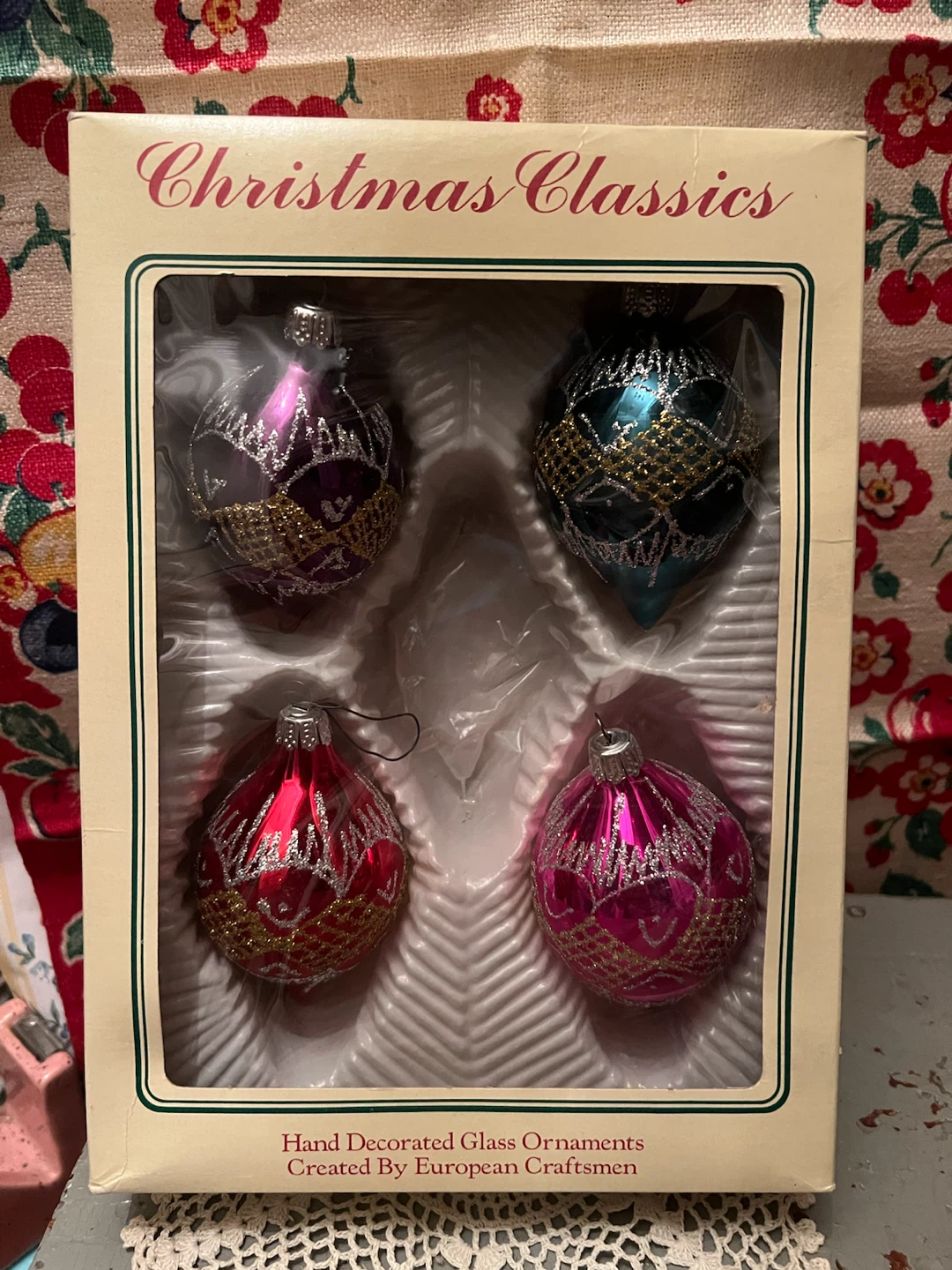 Christmas box ornaments