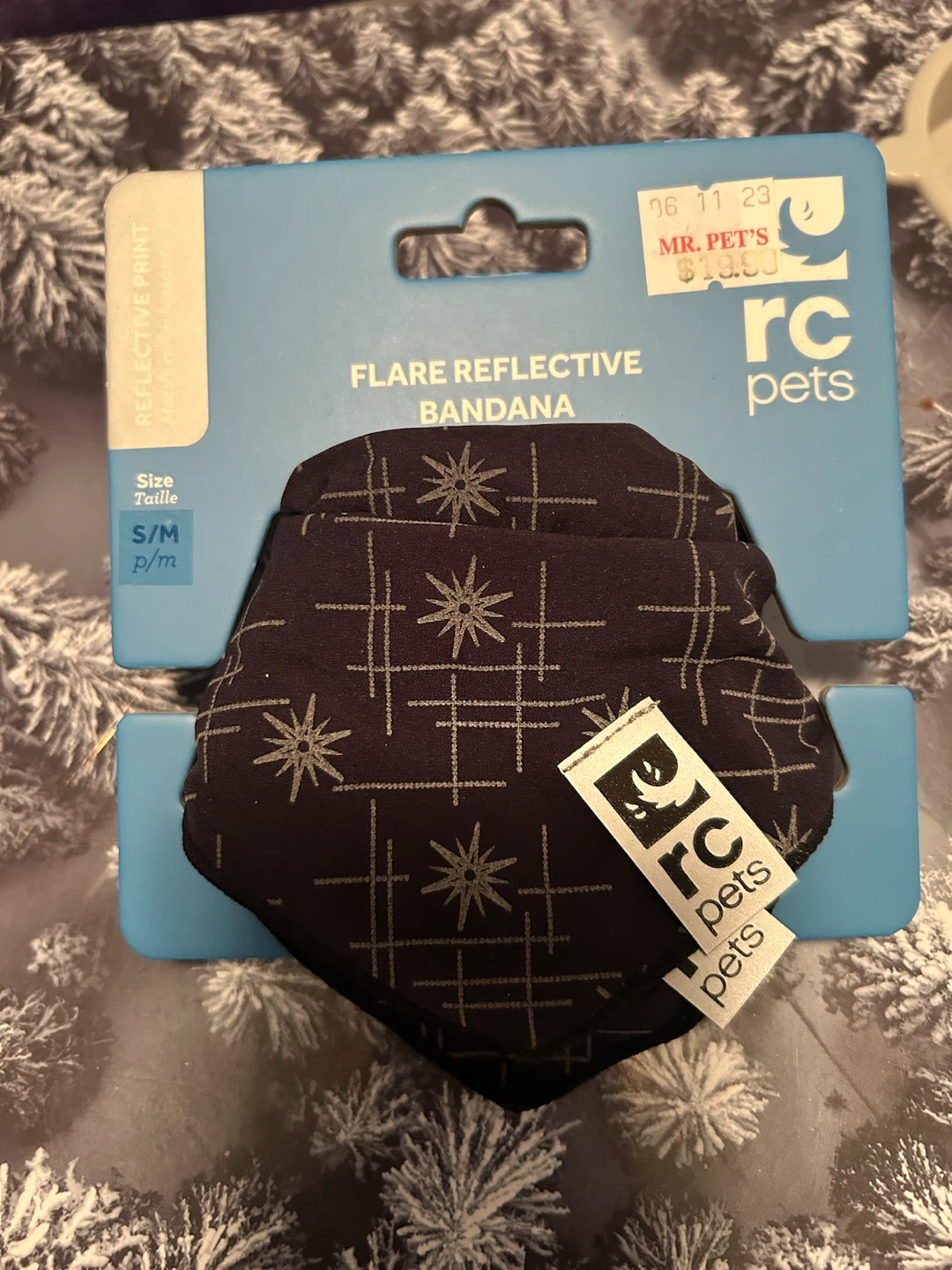 RC Pets Flare Reflective Pet Bandana S/M & Collar