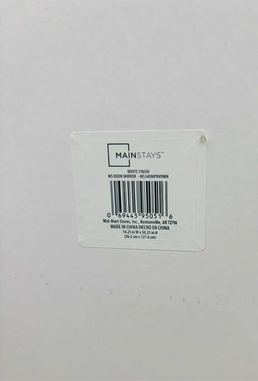 Mainstays MS Door Mirror White Finish - photo 4