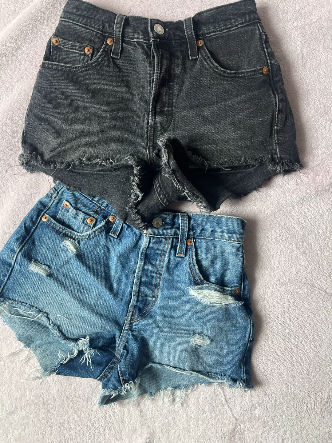 Levi's Denim Shorts - Black & Blue