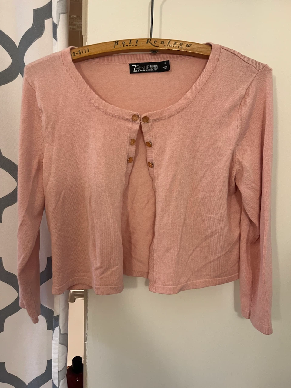 Cropped Cardigan - Pink - Size S