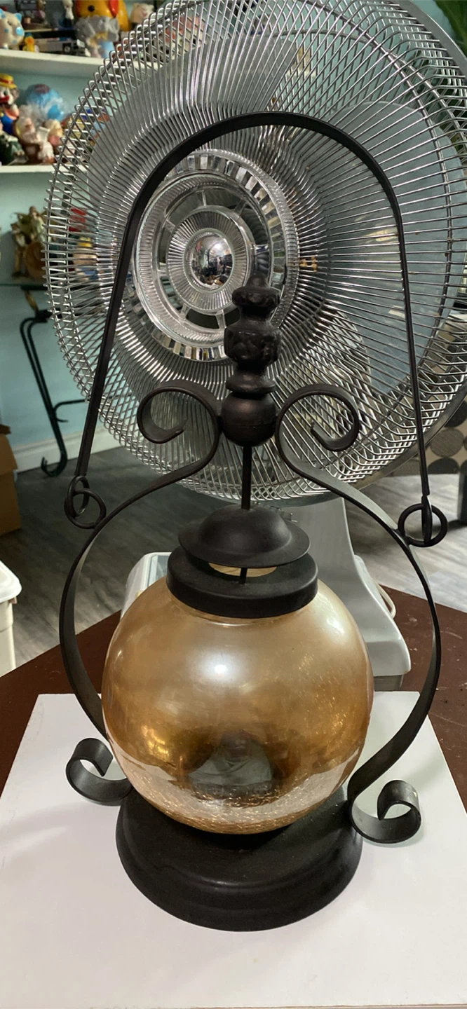 Decorative Lantern with Amber Glass can be hanged - photo 2