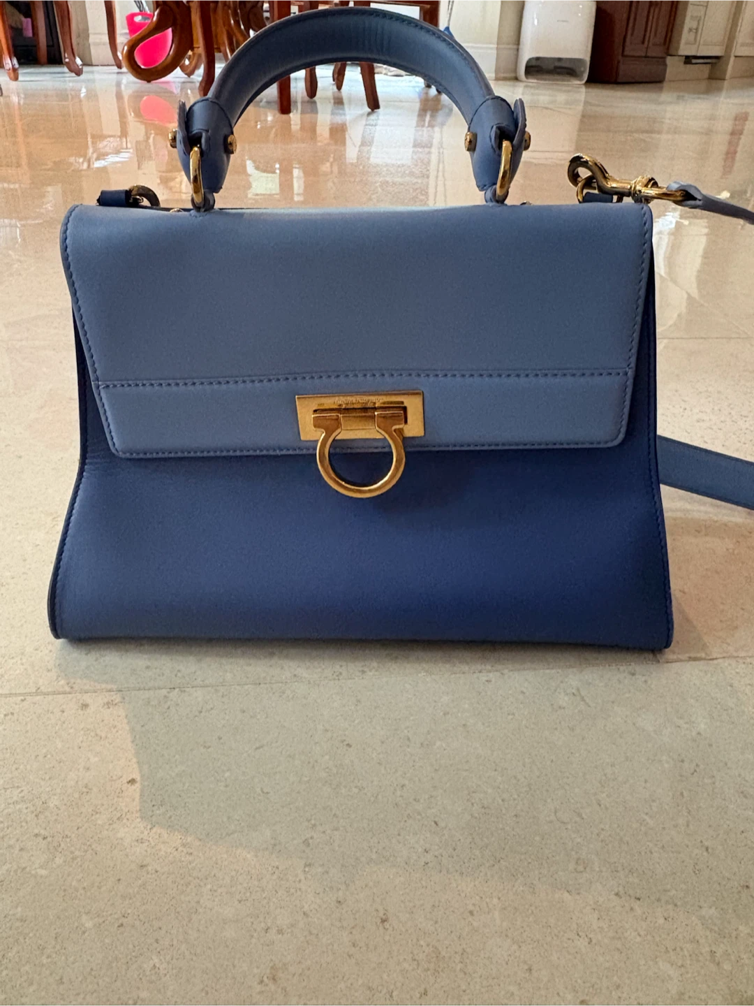 Salvatore Ferragamo Gancini Top Handle Bag