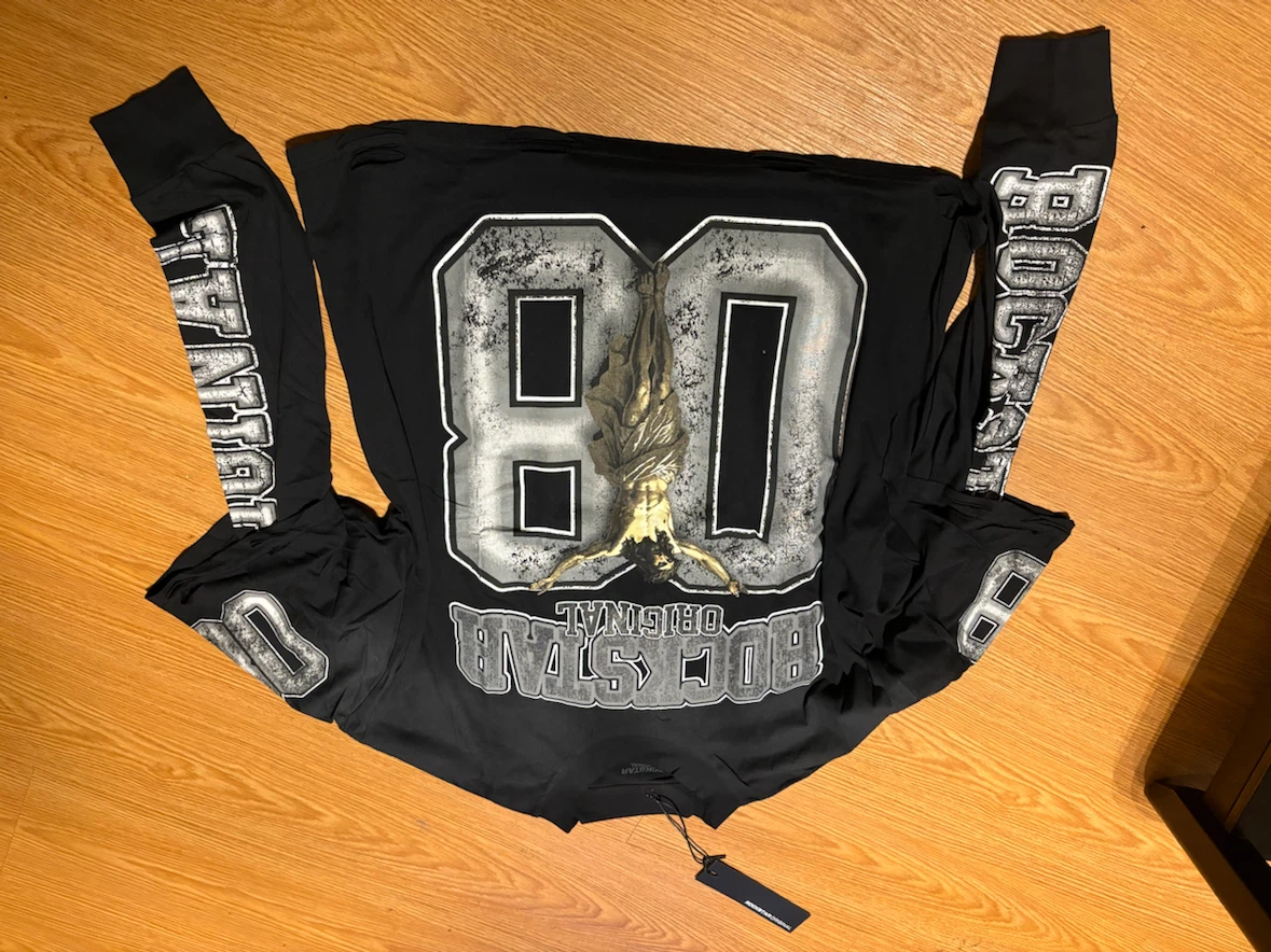 Rockstar Offical Fields Black Double Layer Long Sleeve Graphic T - photo 2