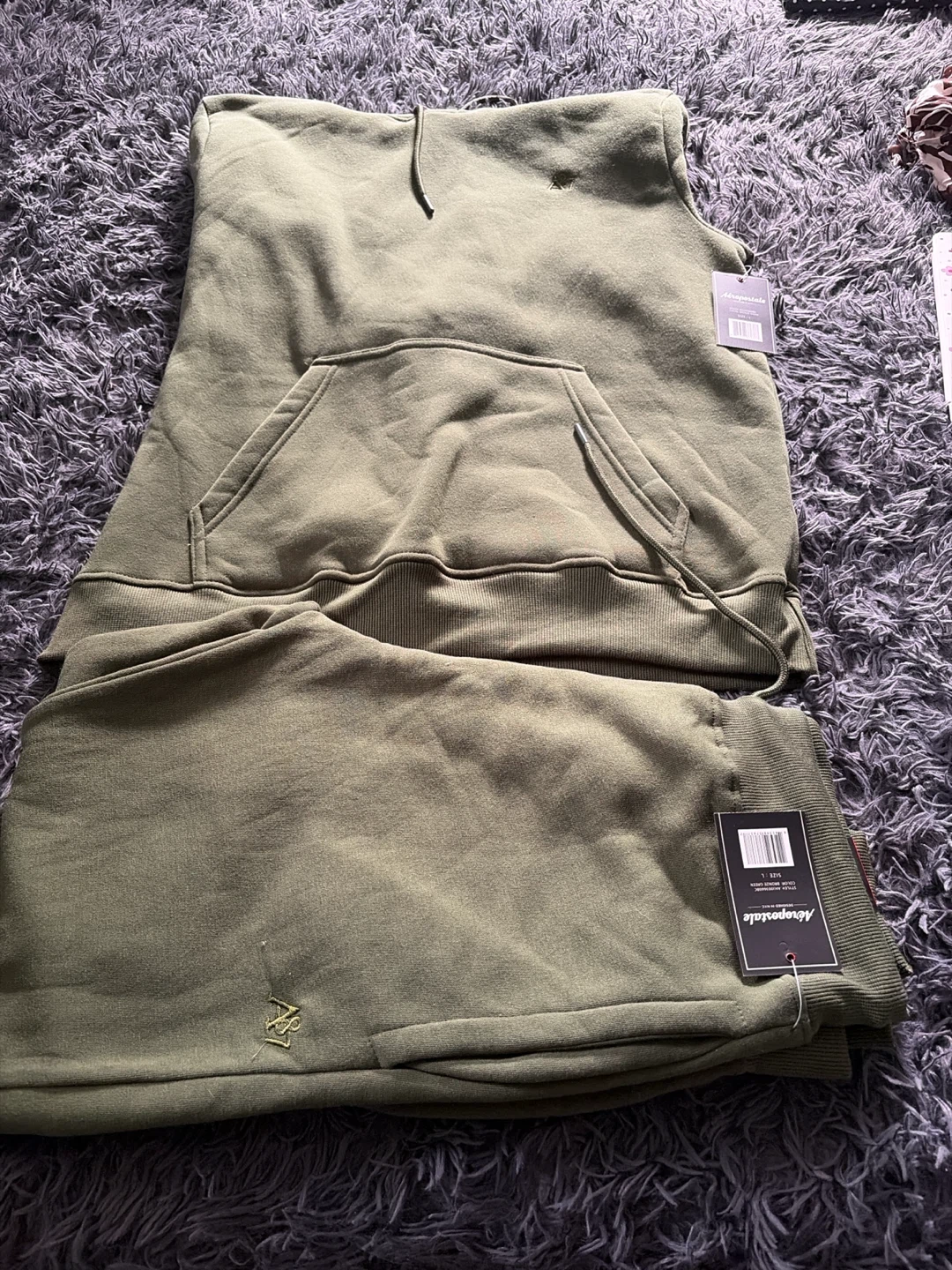 Aeropostale Jogger Set - Olive Green - Size L