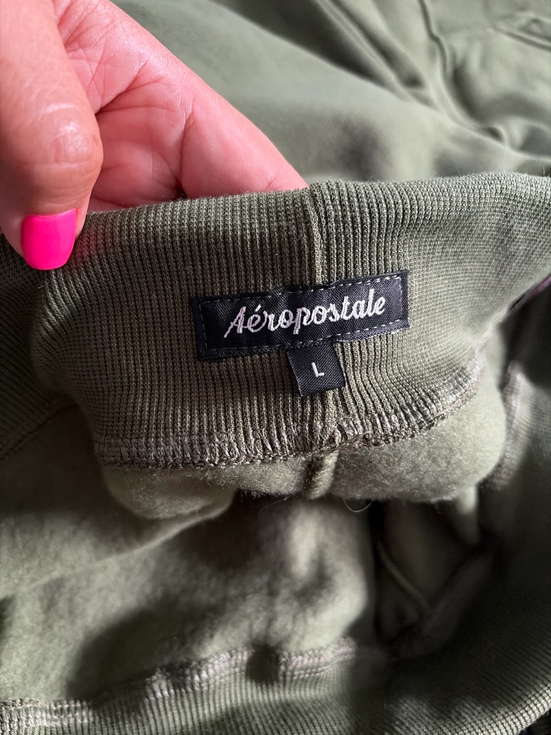 Aeropostale Jogger Set - Olive Green - Size L - photo 3