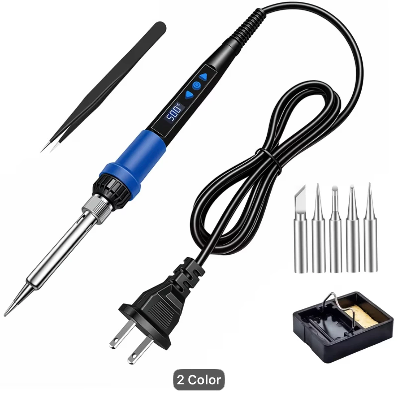 US Standard Wired Digital Display Electric Soldering Iron Set
