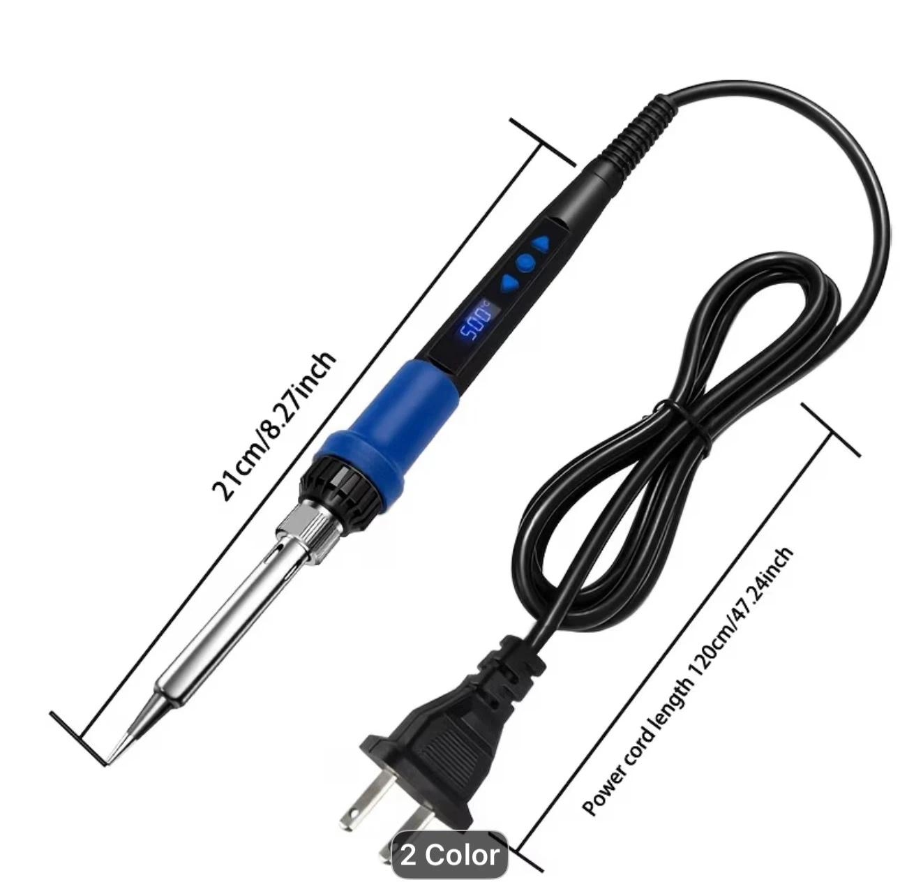 US Standard Wired Digital Display Electric Soldering Iron Set - photo 4
