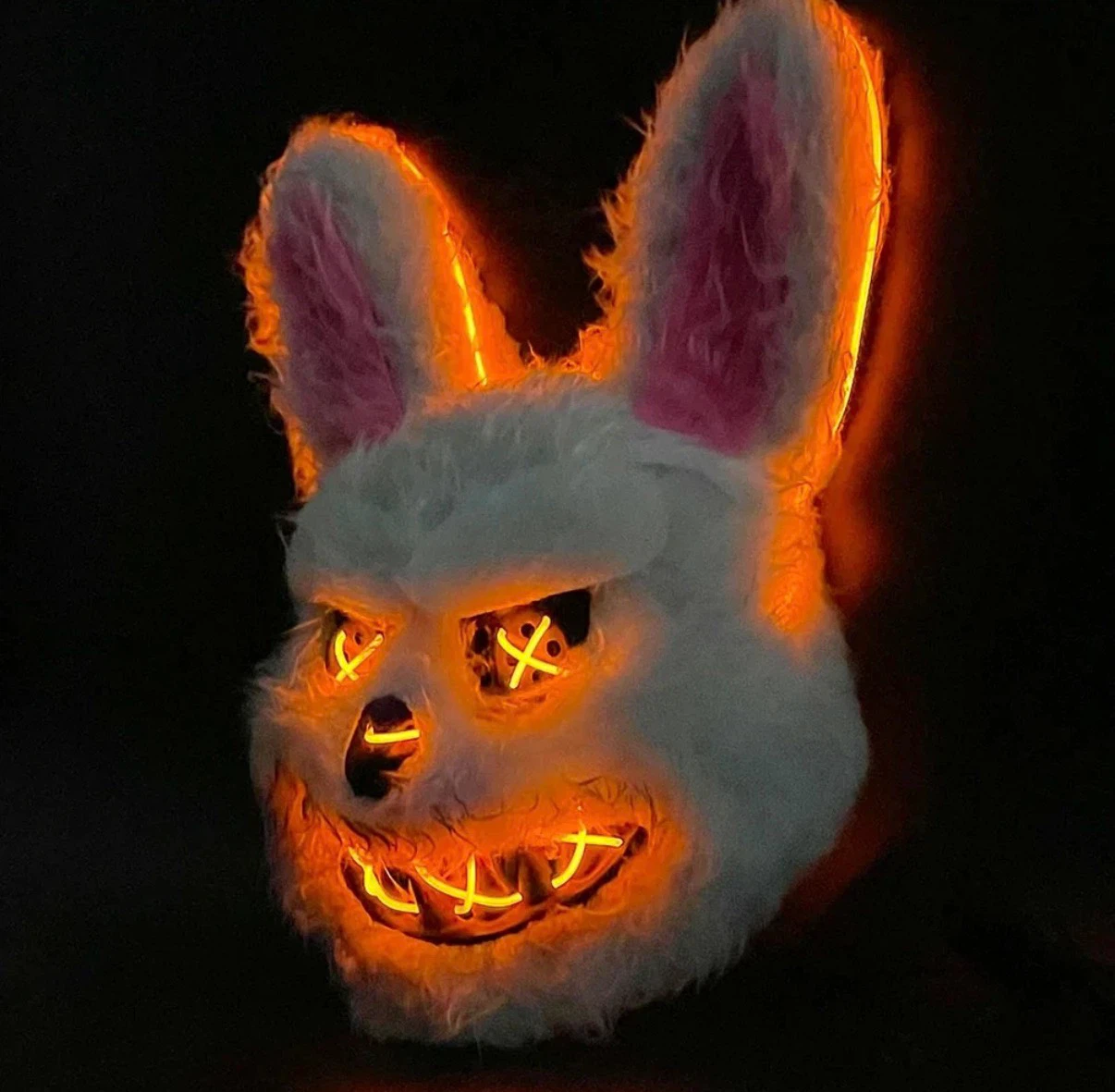 LED Light Up Bunny Mask Halloween Costume - photo 3