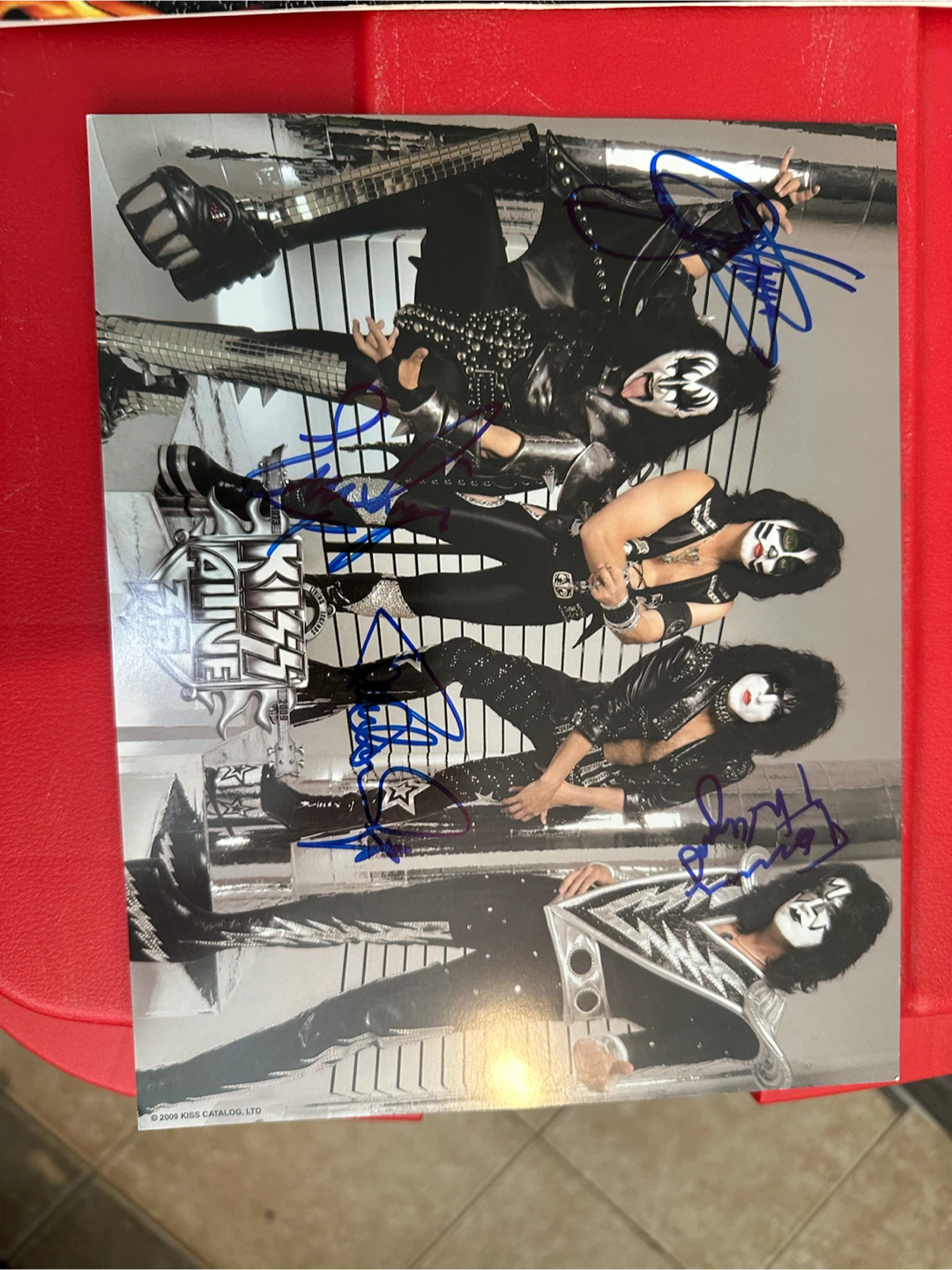 Signed KISS Band Photo
