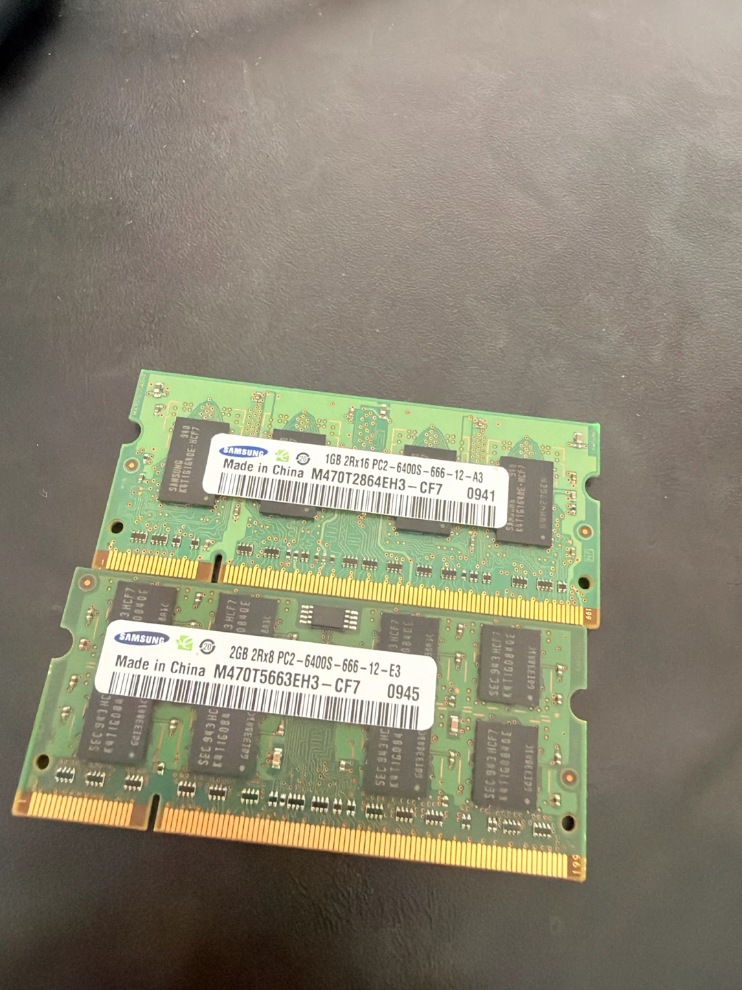 Samsung 3BG DDR2 RAM Modules