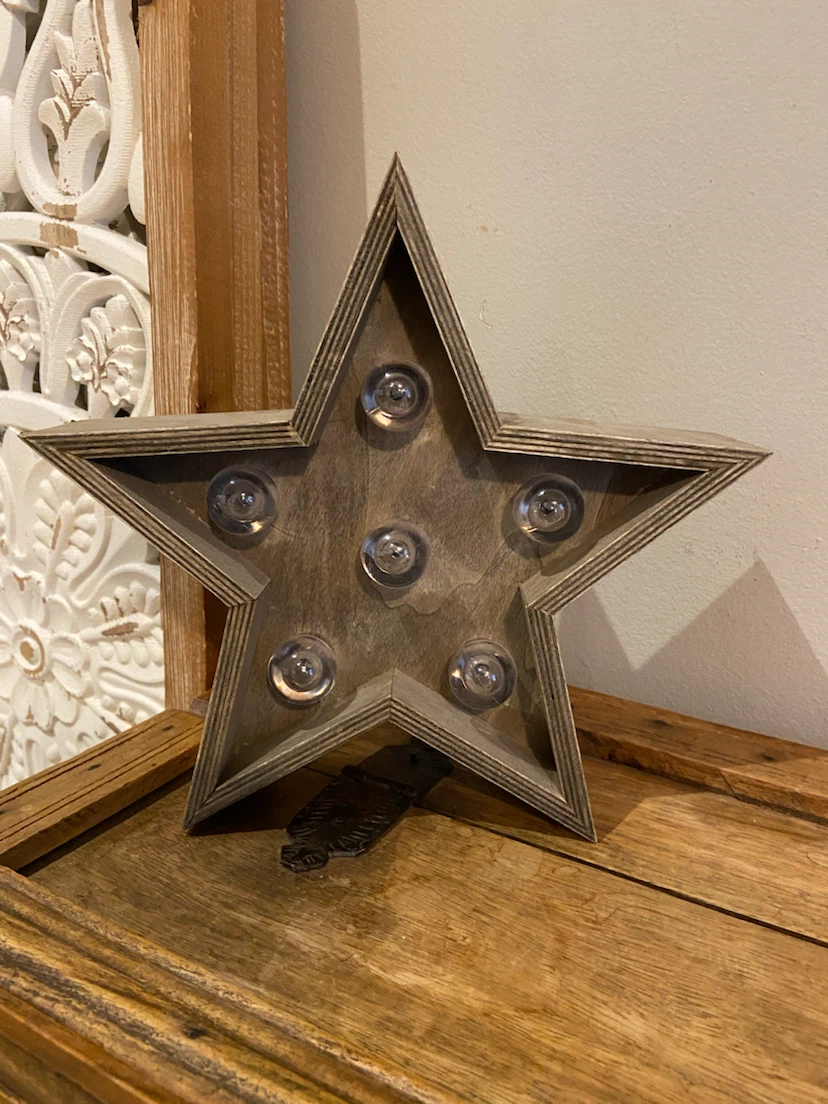 Light Up Star Night Light Battery Operated