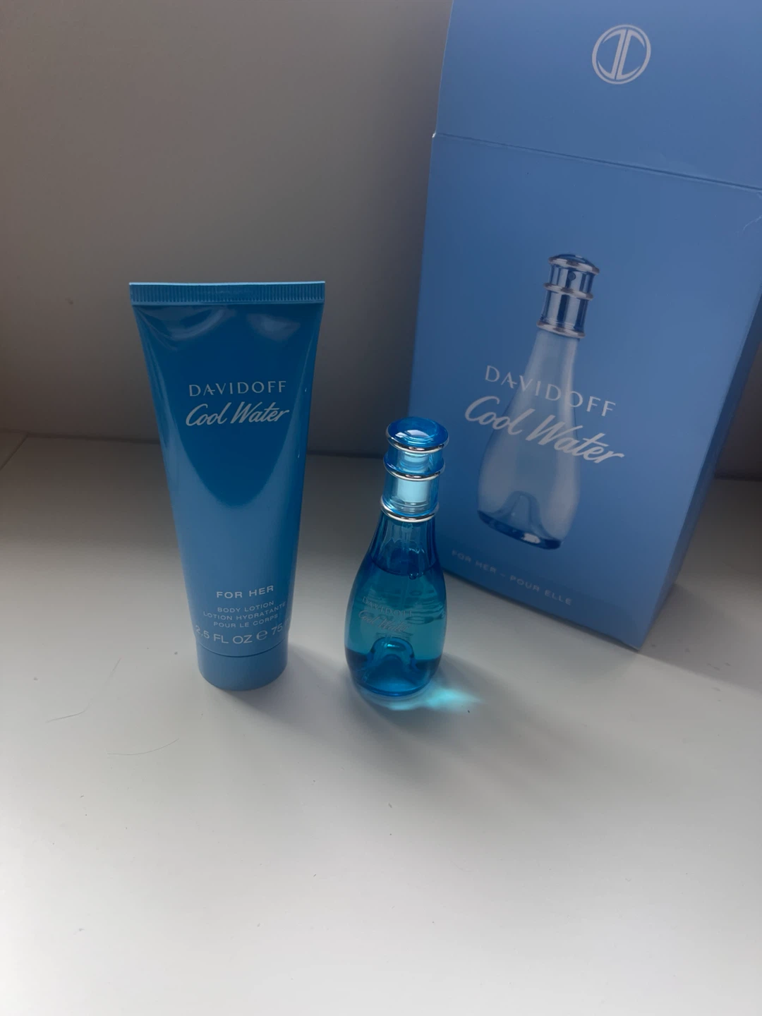 Davidoff Cool Water For Her Eau de Toilette & Body Lotion Set