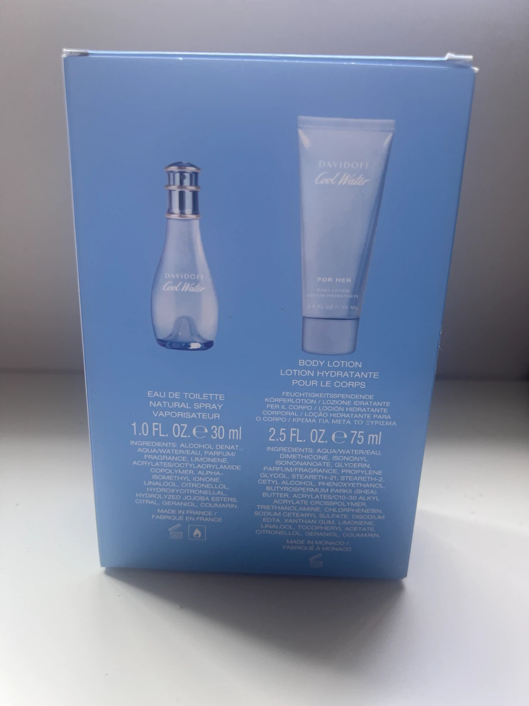 Davidoff Cool Water For Her Eau de Toilette & Body Lotion Set - photo 3