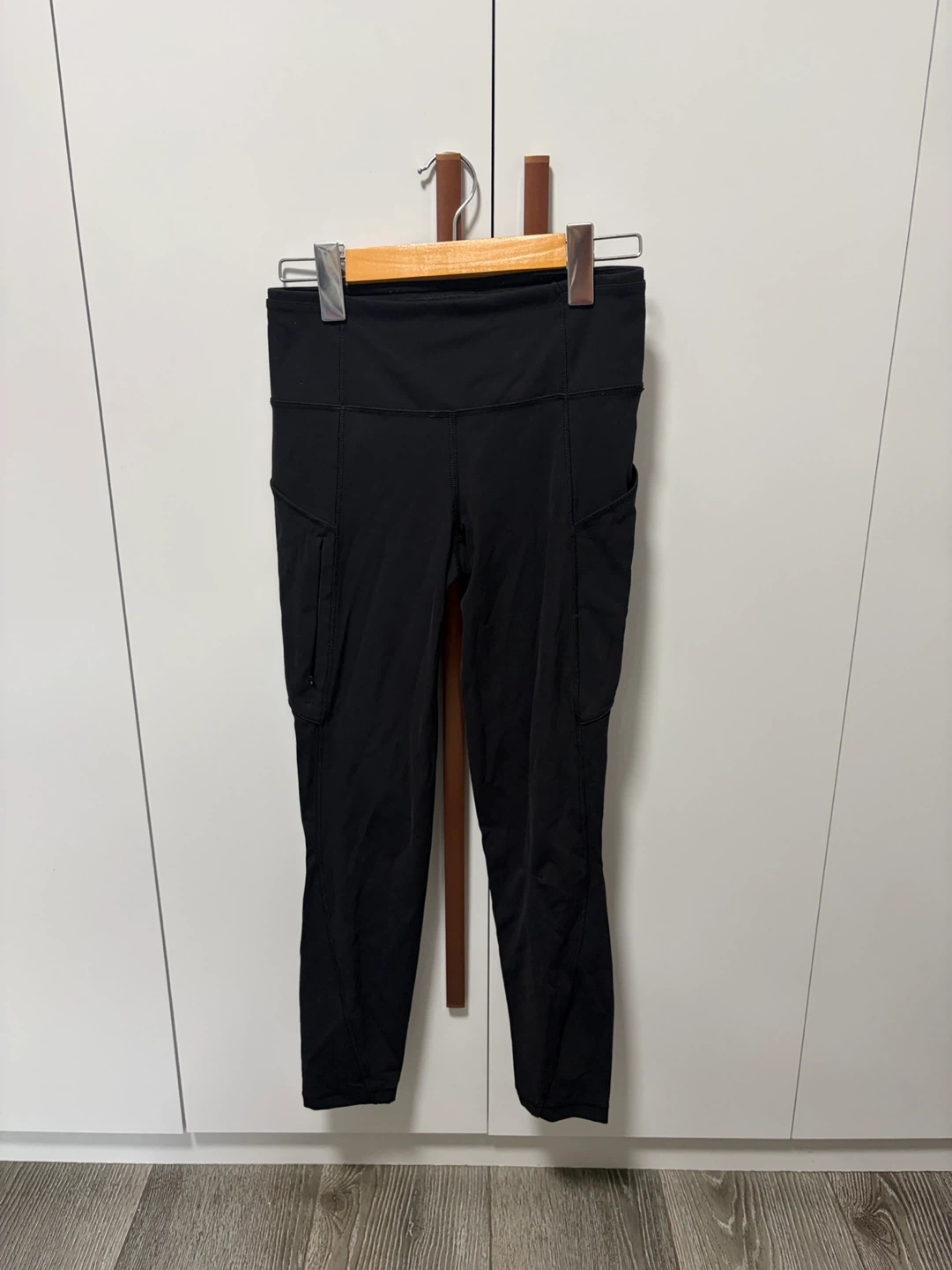 Lululemon Black Wunder Train High-Rise Crop Leggings