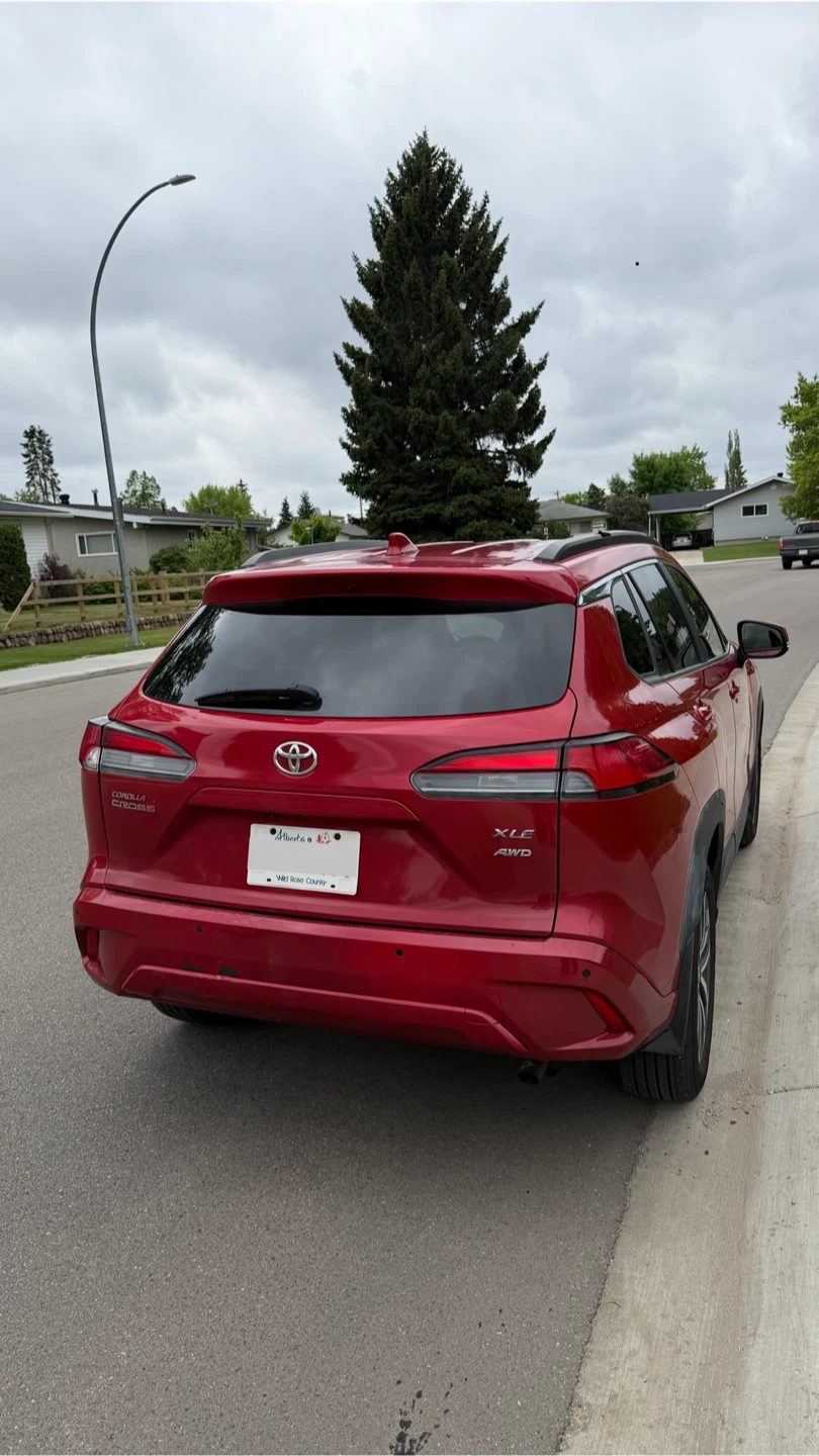 Red Toyota Corolla Cross XLE AWD SUV - photo 3