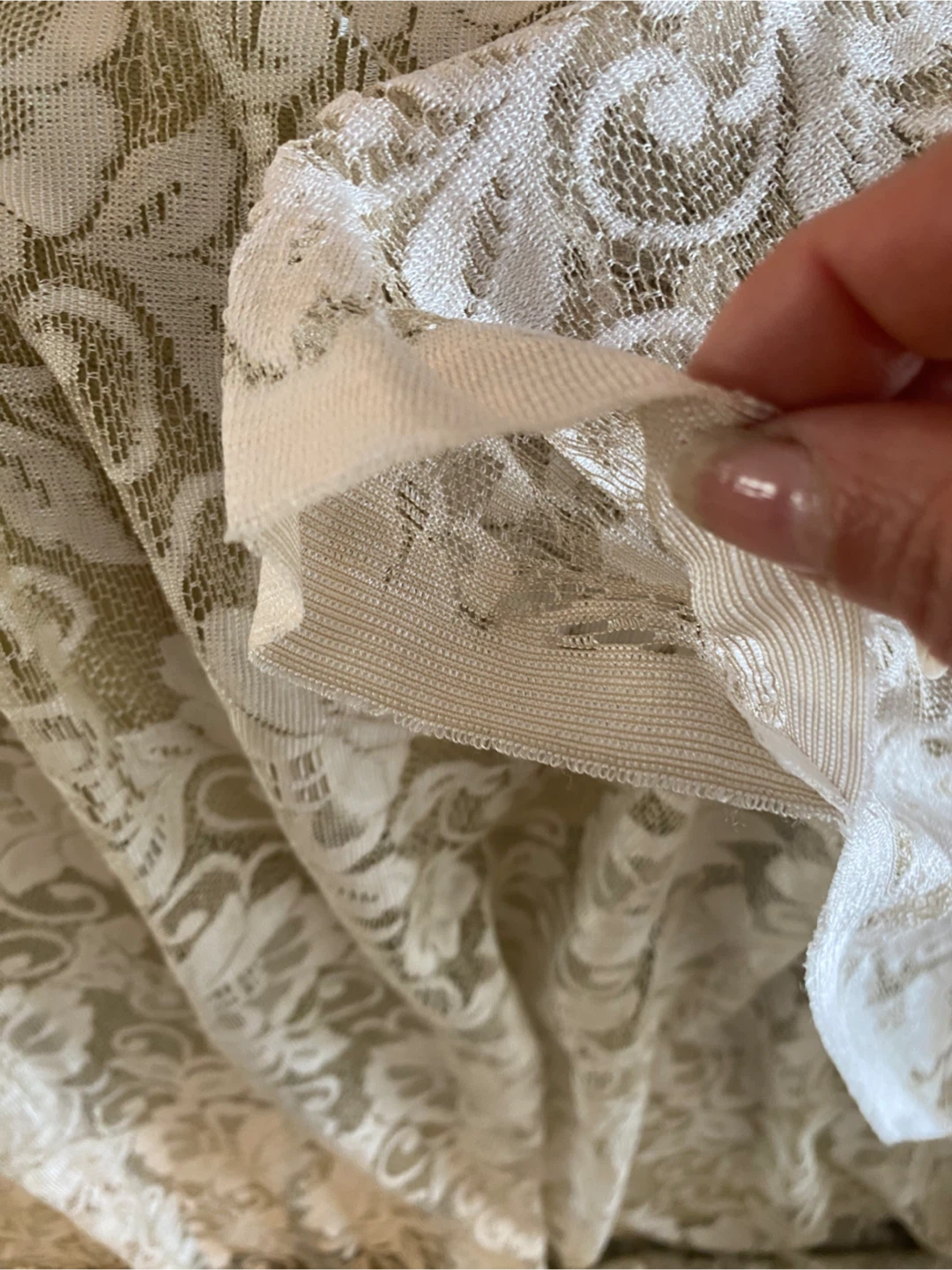 Cream Lace Curtain Panel - photo 3