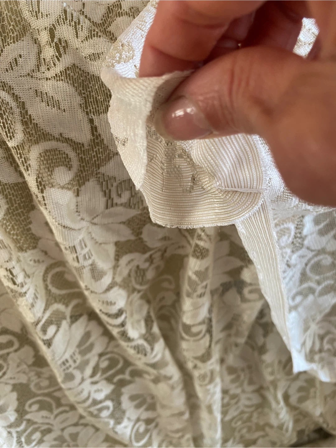 Cream Lace Curtain Panel - photo 4