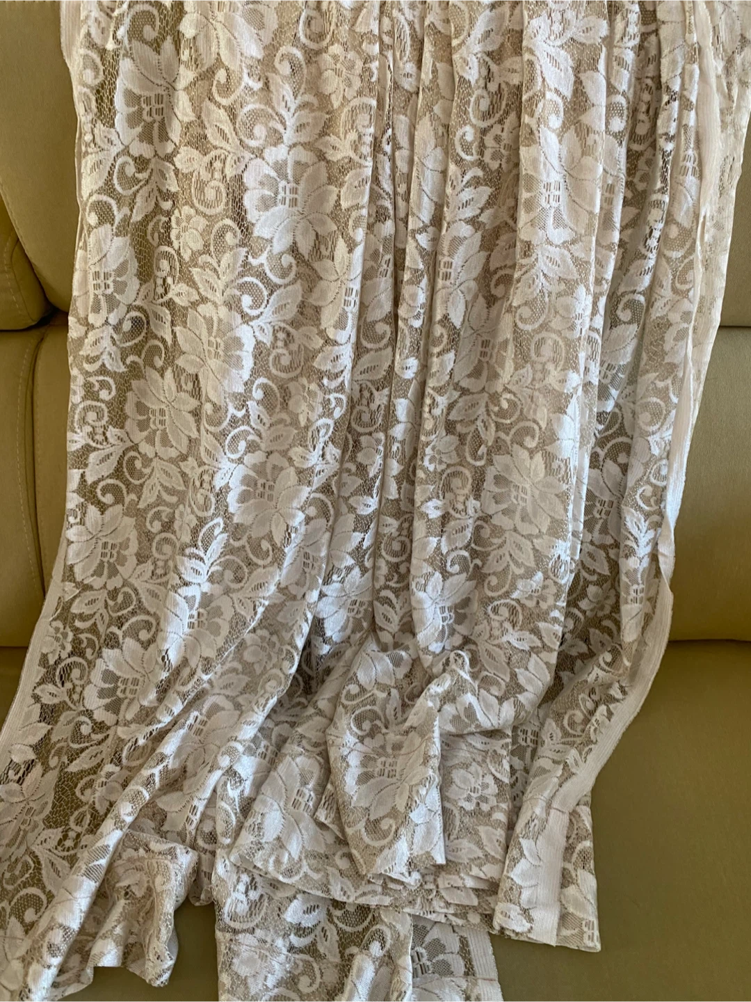 Cream Lace Curtain Panel - photo 5