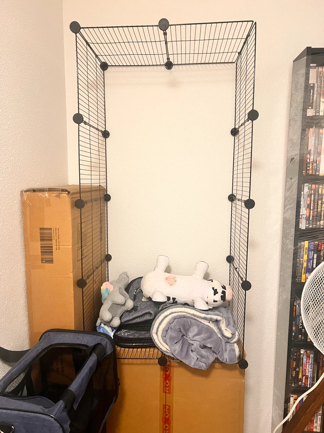 Black Wire Pet Playpen / Crate