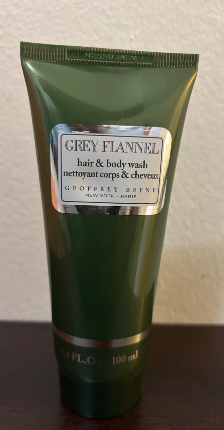 NEW-Geoffrey Beene Grey Flannel Hair & Body Wash - 100ml
