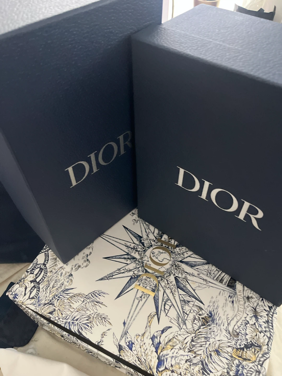 Authentic Dior Shoe Boxes, Dust Bags & Laces Bundle - photo 3