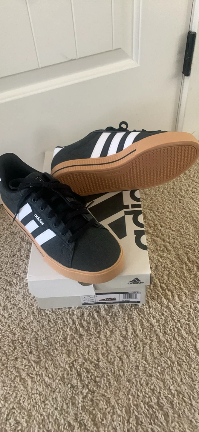 Adidas Daily 3.0 Shoes Black White Gum Size 8 - photo 2