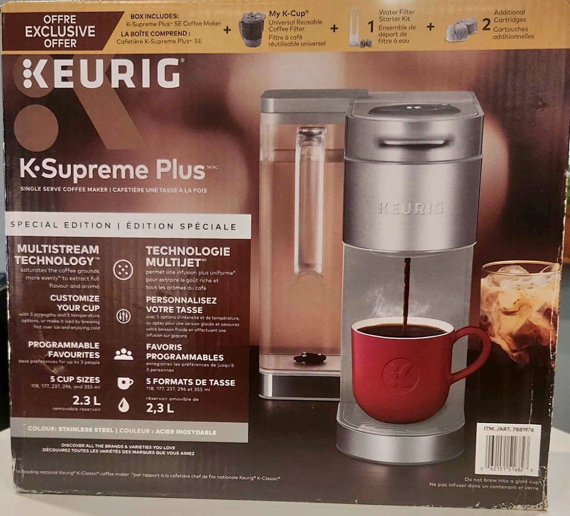 BNIB Keurig K-Supreme Plus coffee maker.