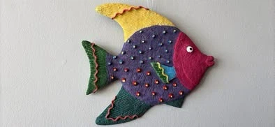 Handmade Decorative Fish Wall Art - photo 3