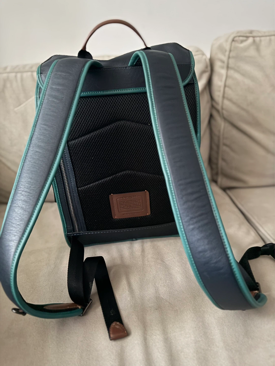 Coach Backpack Navy and Teal Leather - photo 5