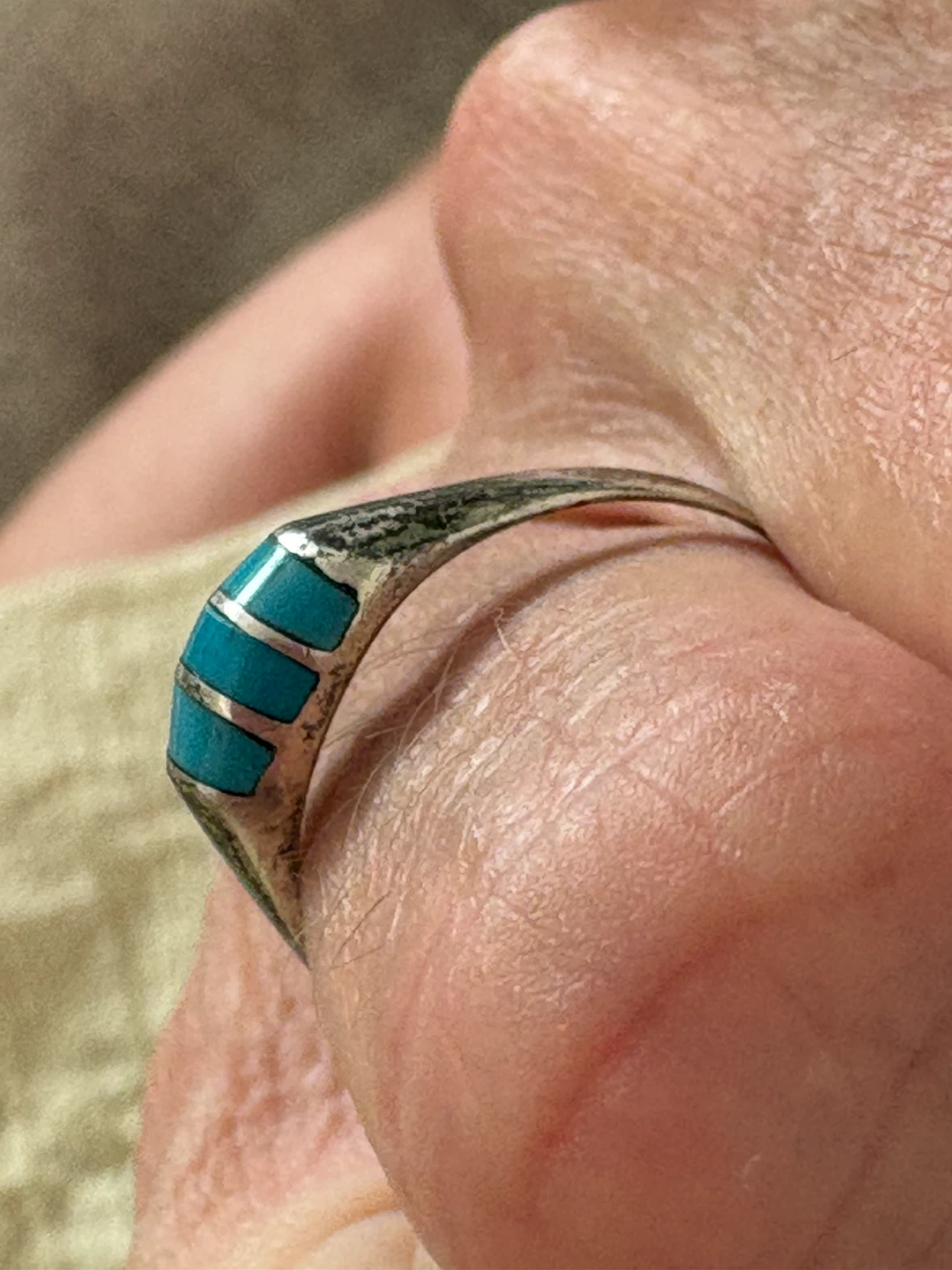 Sterling Silver Turquoise Ring signed Mexico 925