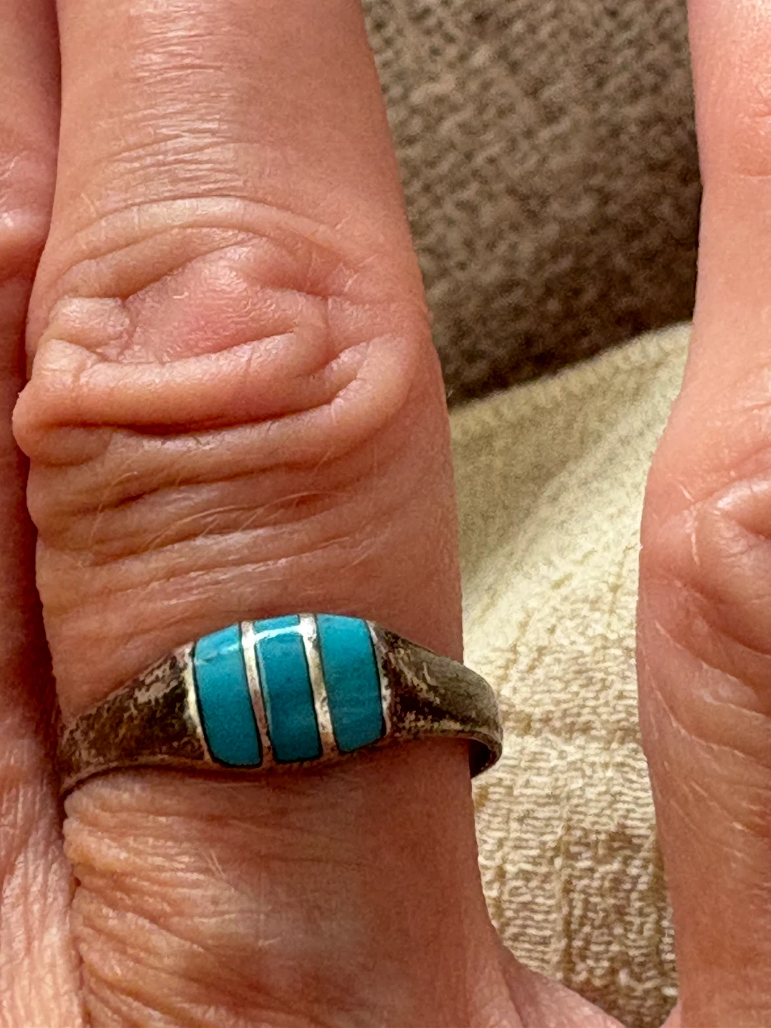 Sterling Silver Turquoise Ring signed Mexico 925 - photo 5