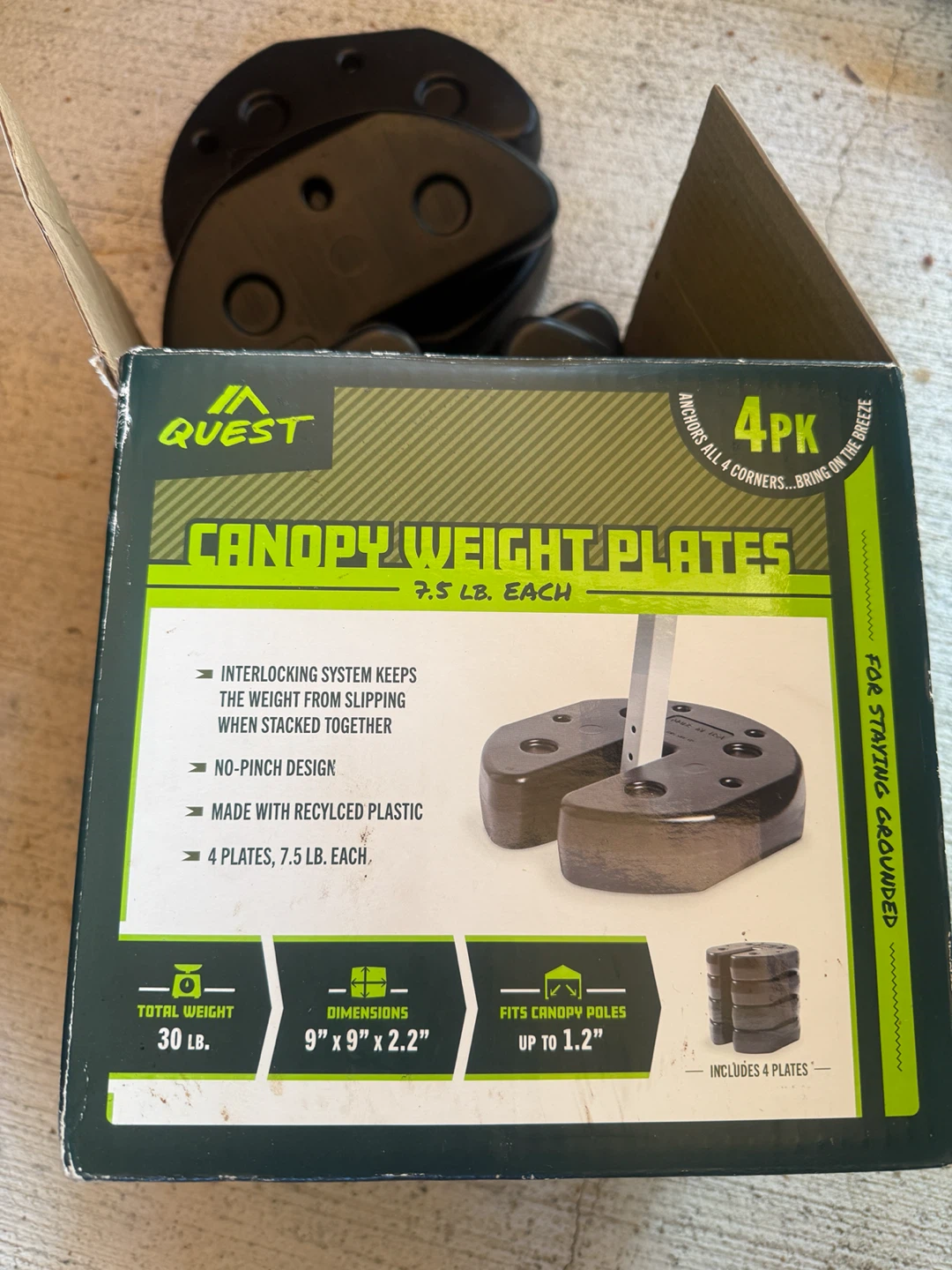 Quest Canopy Weight Plates (4 PK)