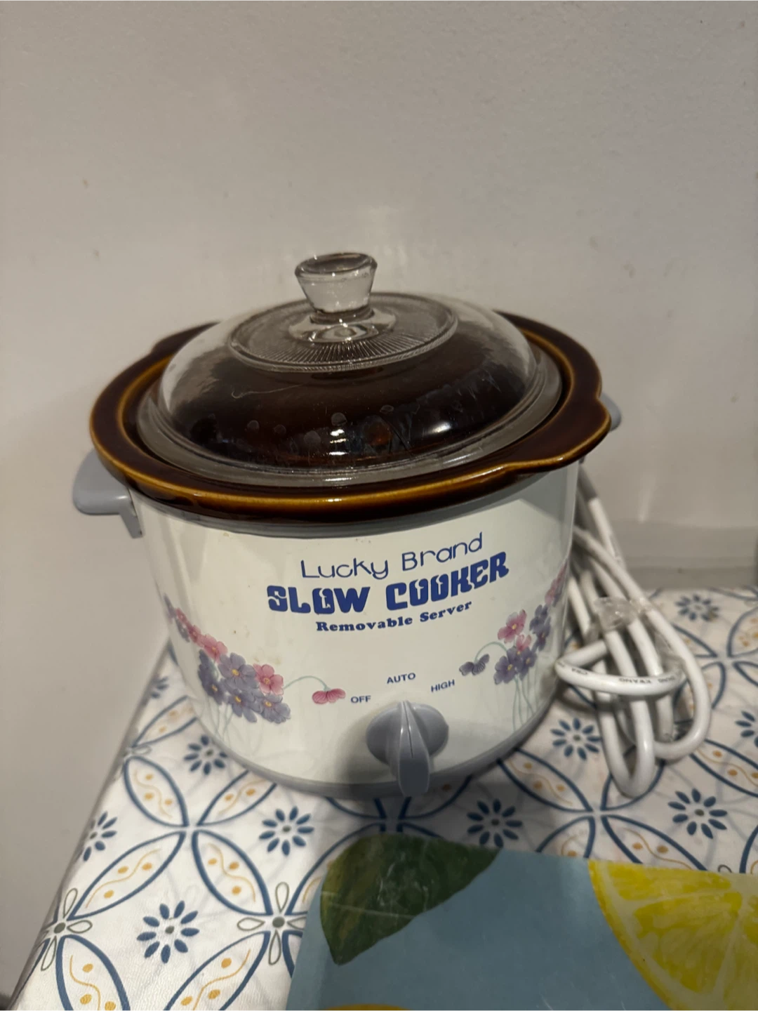 Lucky Brand Slow Cooker Removable Server
