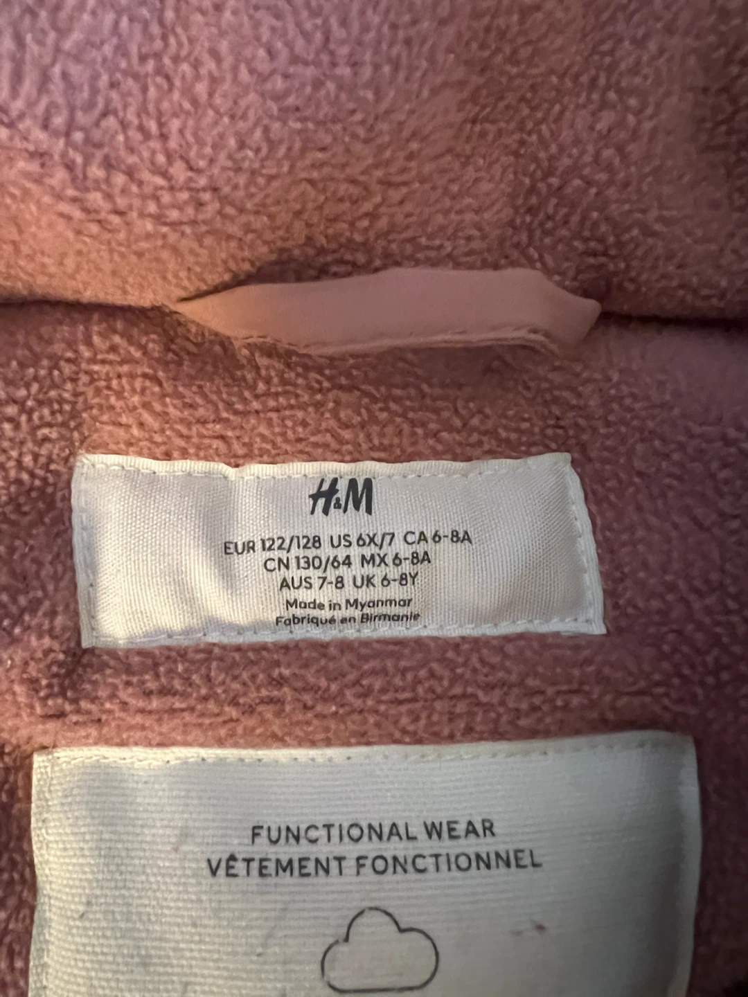 H&M Pink Winter Parka with Fur Hood - photo 3
