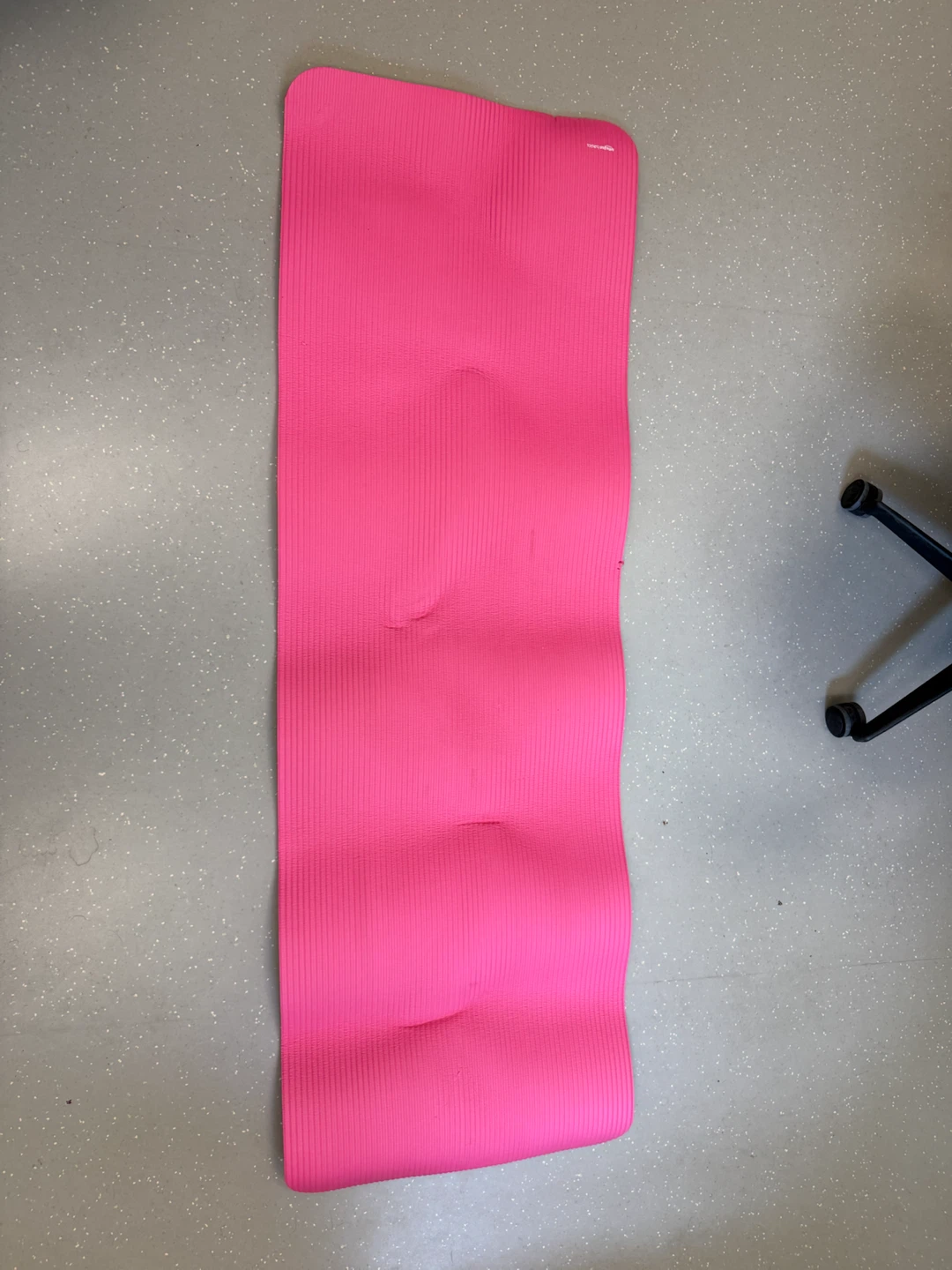 Pink Amazon Basics Yoga Mat