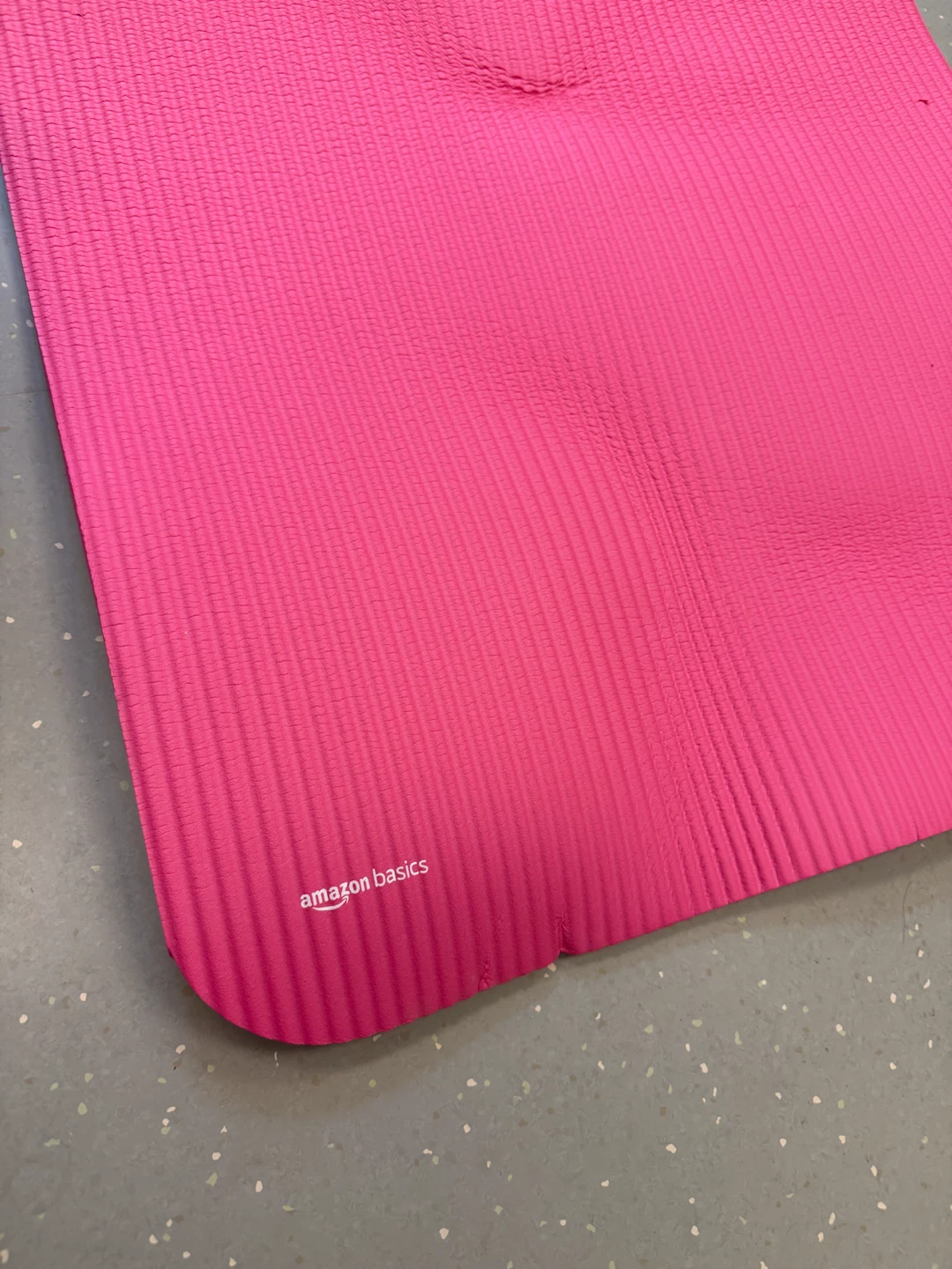Pink Amazon Basics Yoga Mat - photo 3