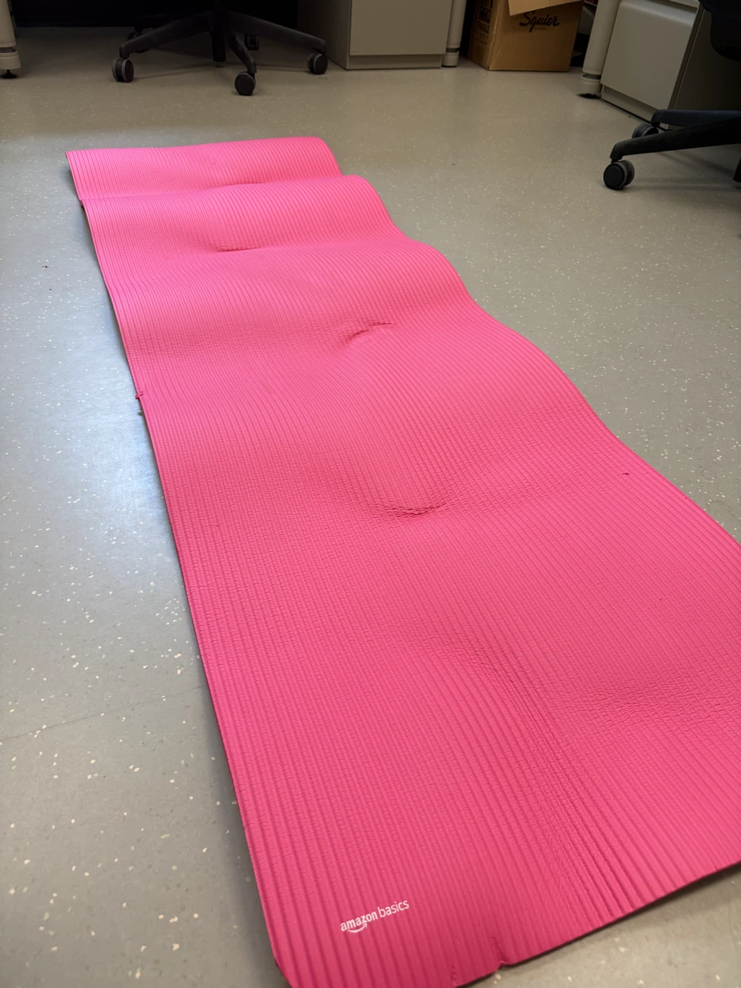 Pink Amazon Basics Yoga Mat - photo 4