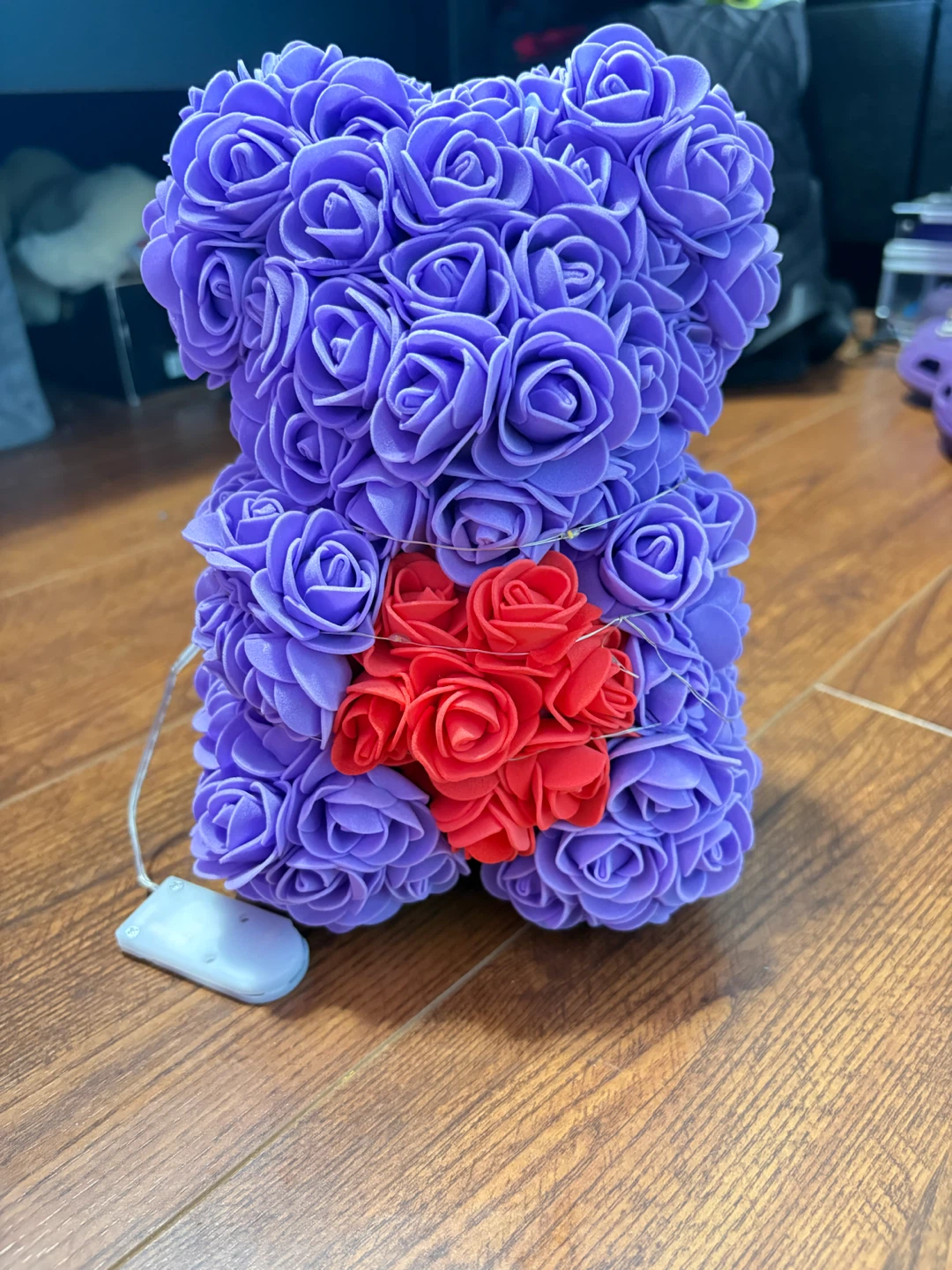 Foam Rose Bear- light up