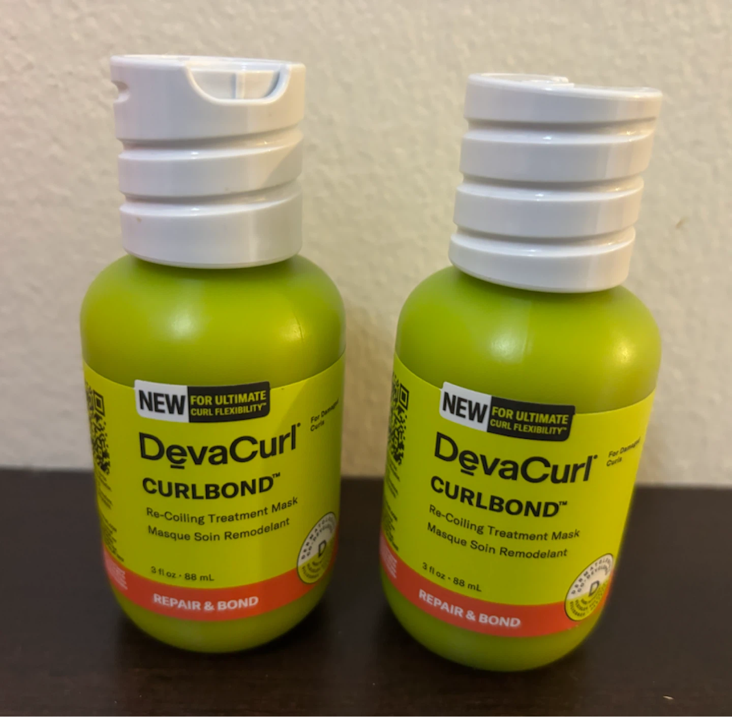 NEW-2 DevaCurl CurlBond Re-Coiling Treatment Mask - 2 x 88 mL