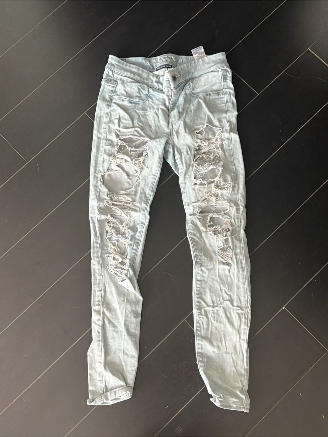 American Eagle Distressed Super Stretch Jeans