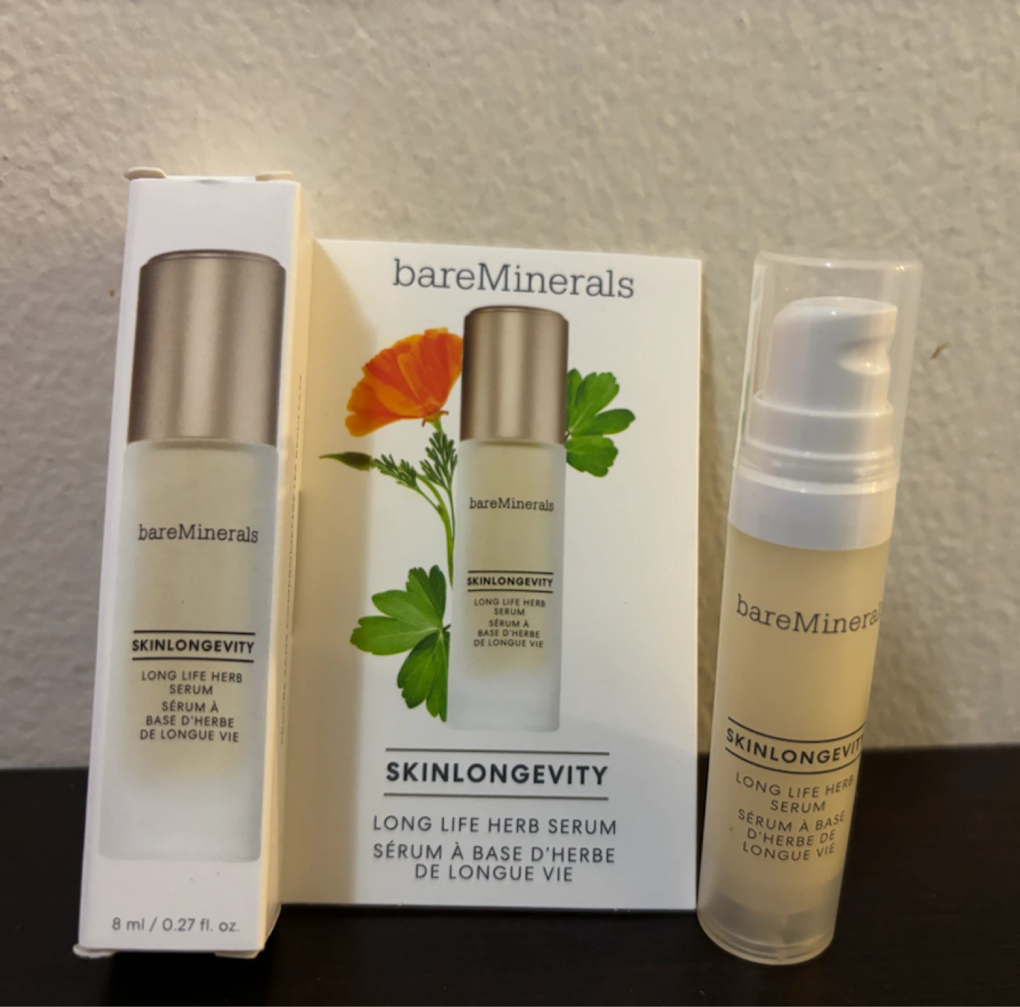 NEW-bareMinerals SKINLONGEVITY Long Life Herb Serum 8ml