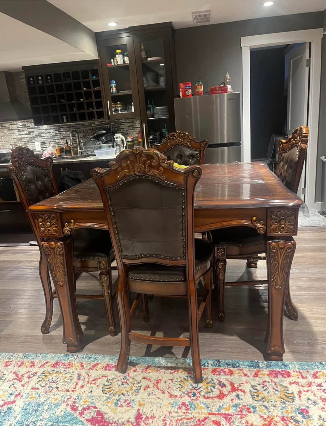 Square solid wood Wayfair Dinning table - photo 2