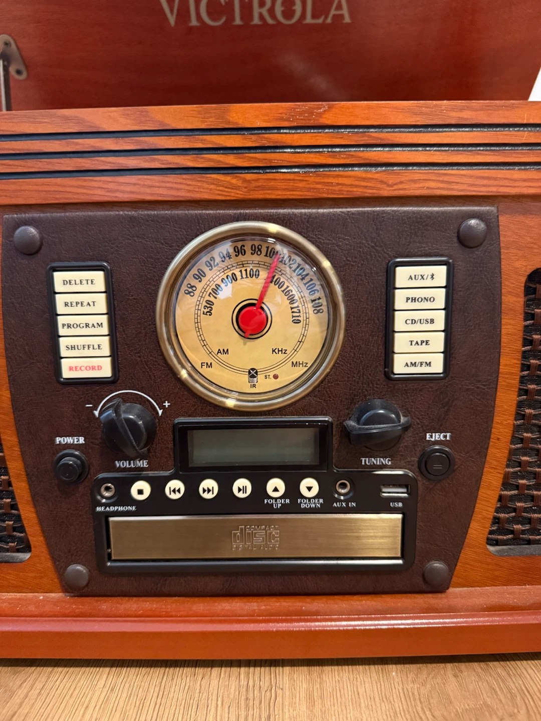 Victrola The Quincy 6-in-1 Bluetooth Record Player - photo 3