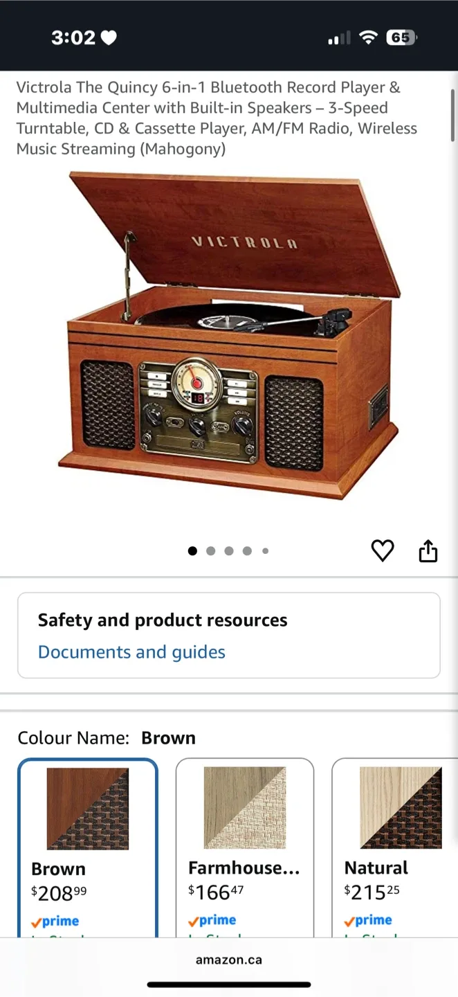 Victrola The Quincy 6-in-1 Bluetooth Record Player - photo 4