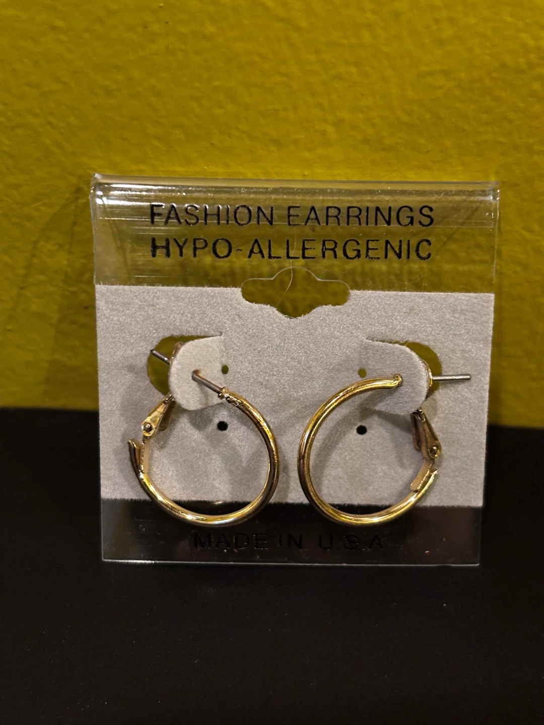 Gold Hoop Earrings - Hypo-Allergenic Fashion Earrings - photo 3